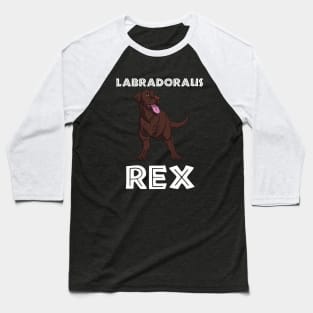 Labrador Dinosaur (white) Baseball T-Shirt